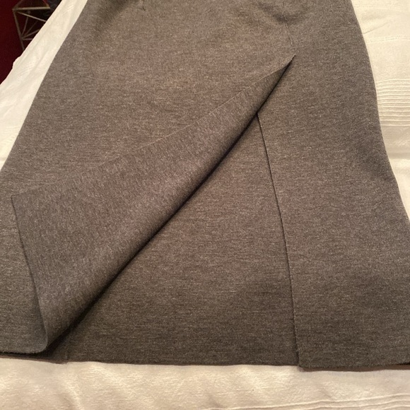 🆕 rag & bone Alanna Merino Wool Knee Length Knit Skirt in Medium Grey Small - Picture 6 of 8